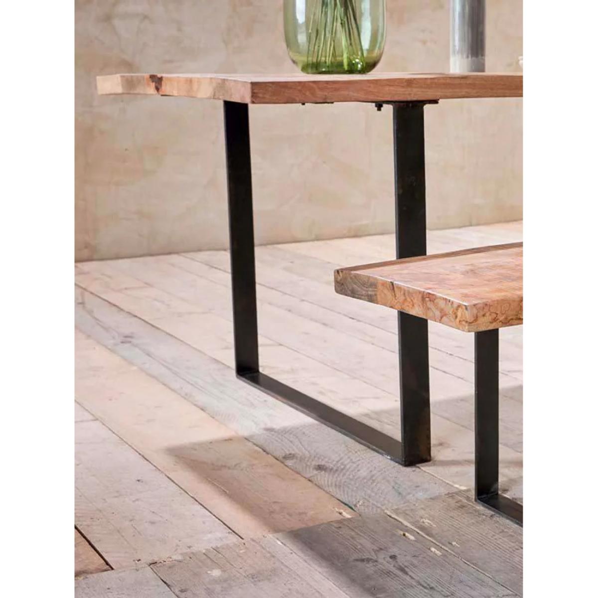 Nkuku Fia 6 Seater Mango Wood Dining Table, Natural – image 2