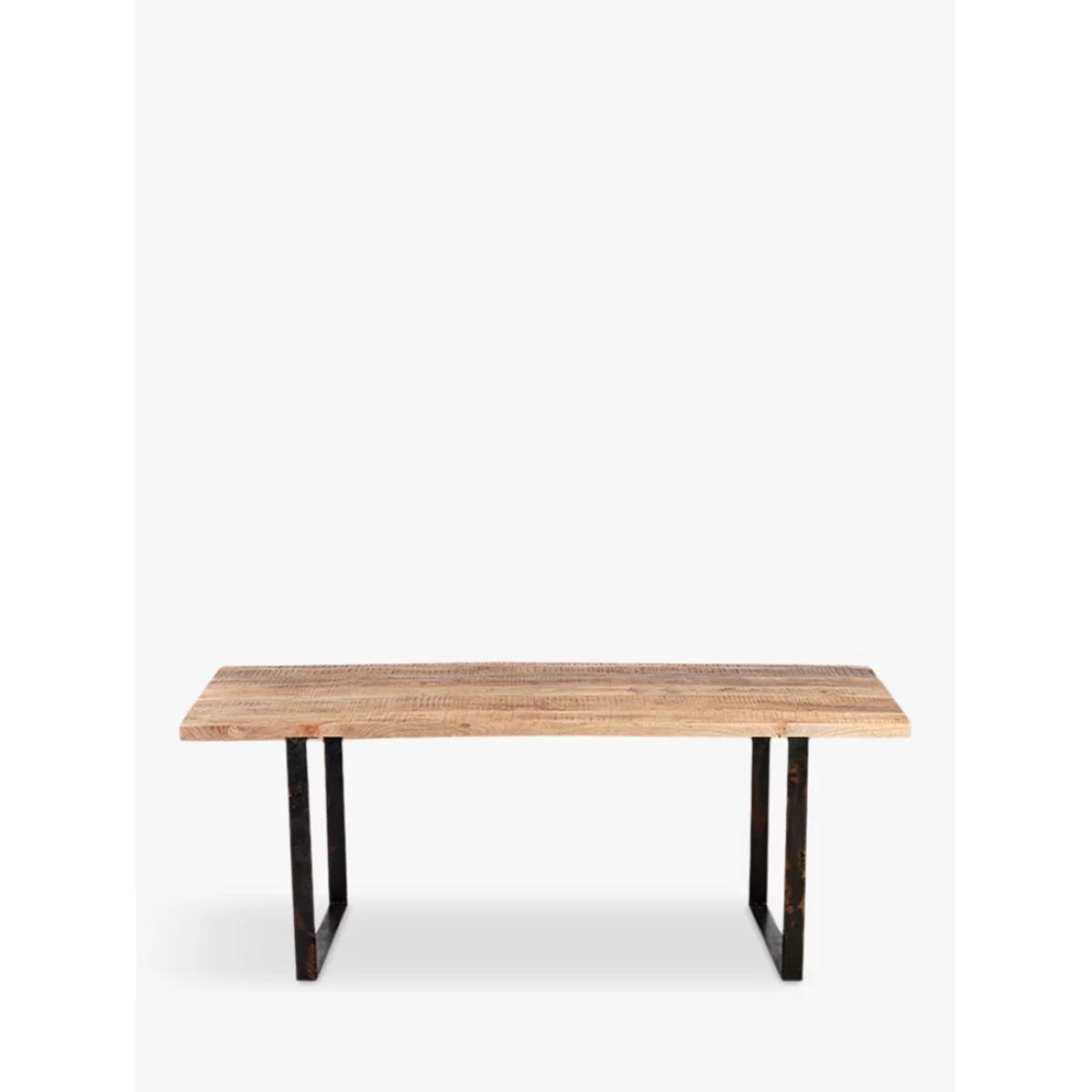 Nkuku Fia 6 Seater Mango Wood Dining Table, Natural – image 4