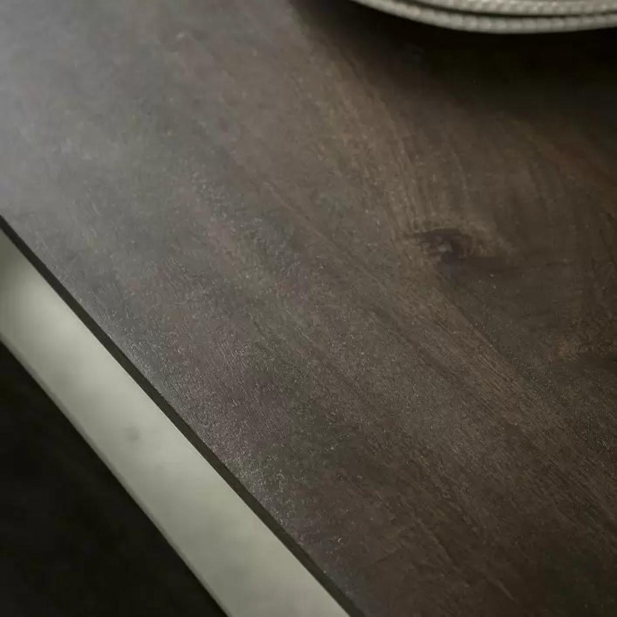 Arc 200cm Mango Wood Dining Table - Walnut – image 3