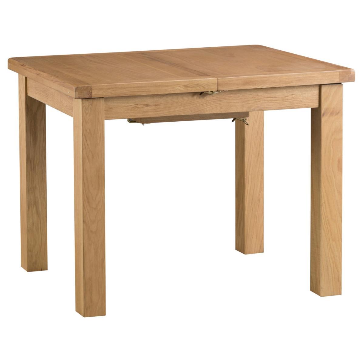 Carrabba 100cm Medium Oak Extending Dining Table – image 2