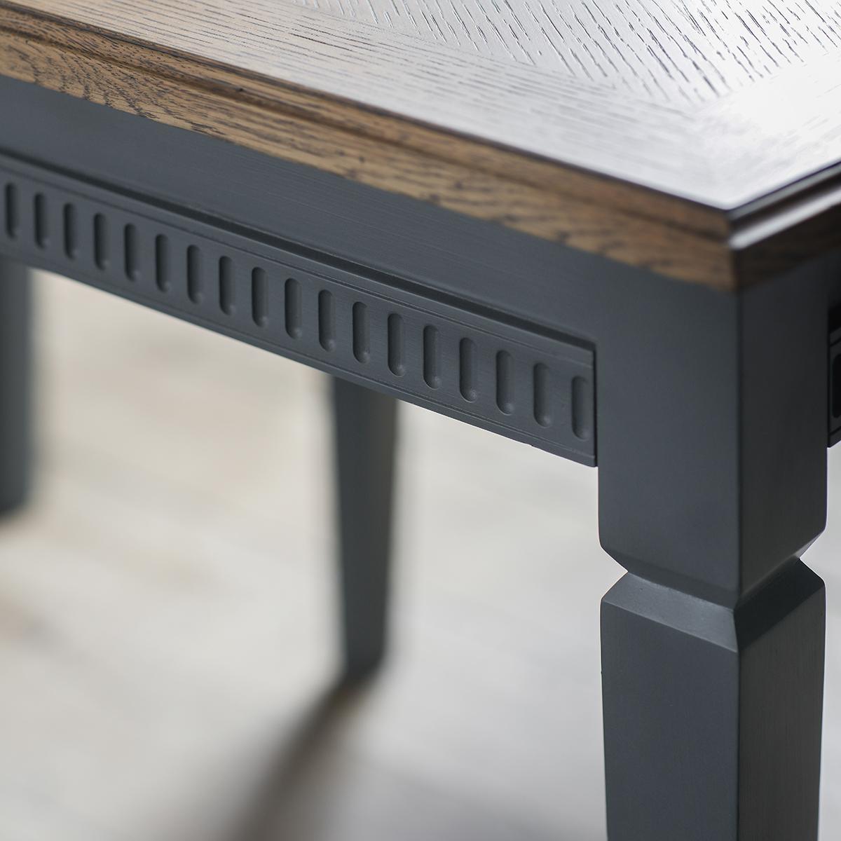 Hellas 186cm-236cm Mahogany Extending Dining Table - Blue – image 3