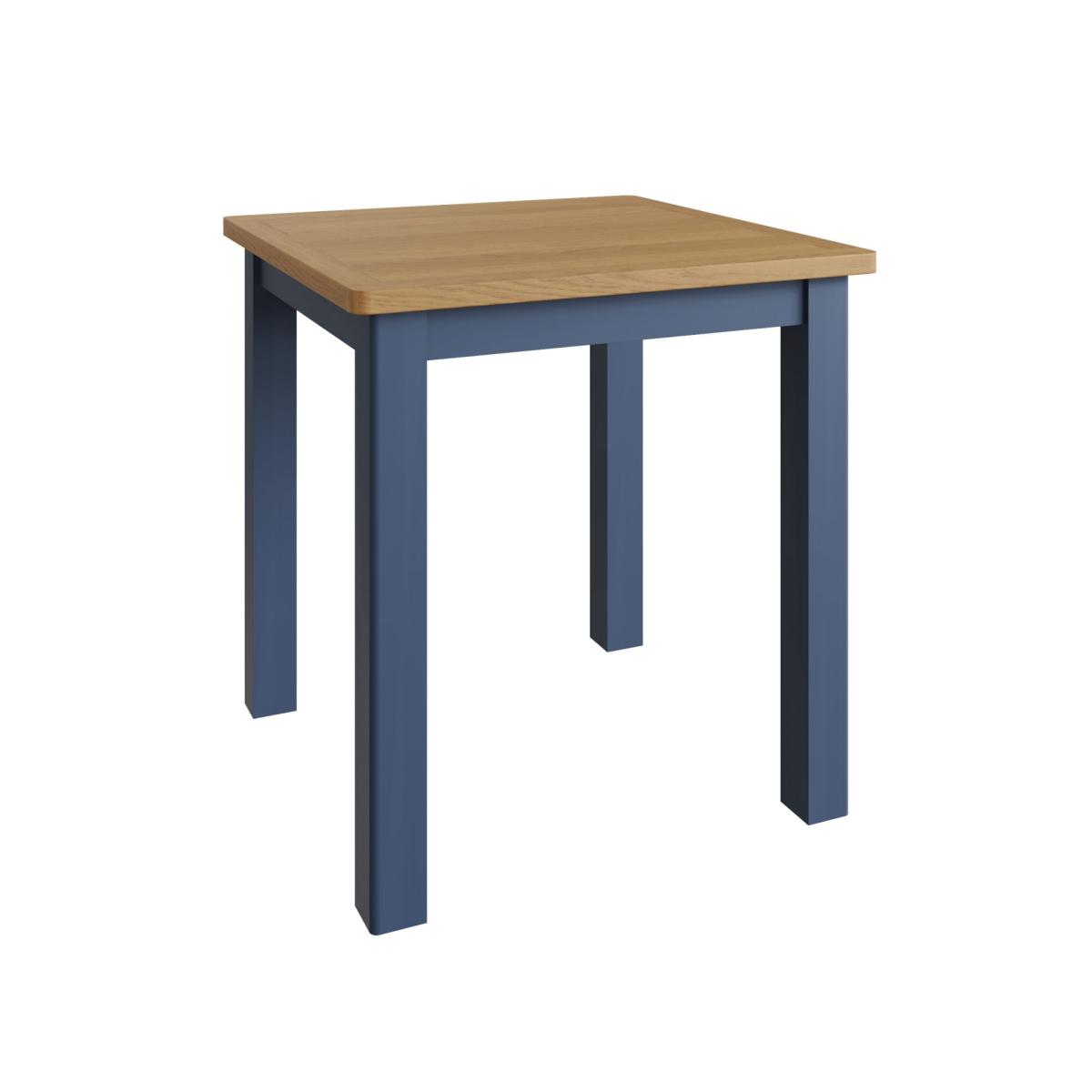 Ruskin 75cm Wood Dining Table - Blue – image 2