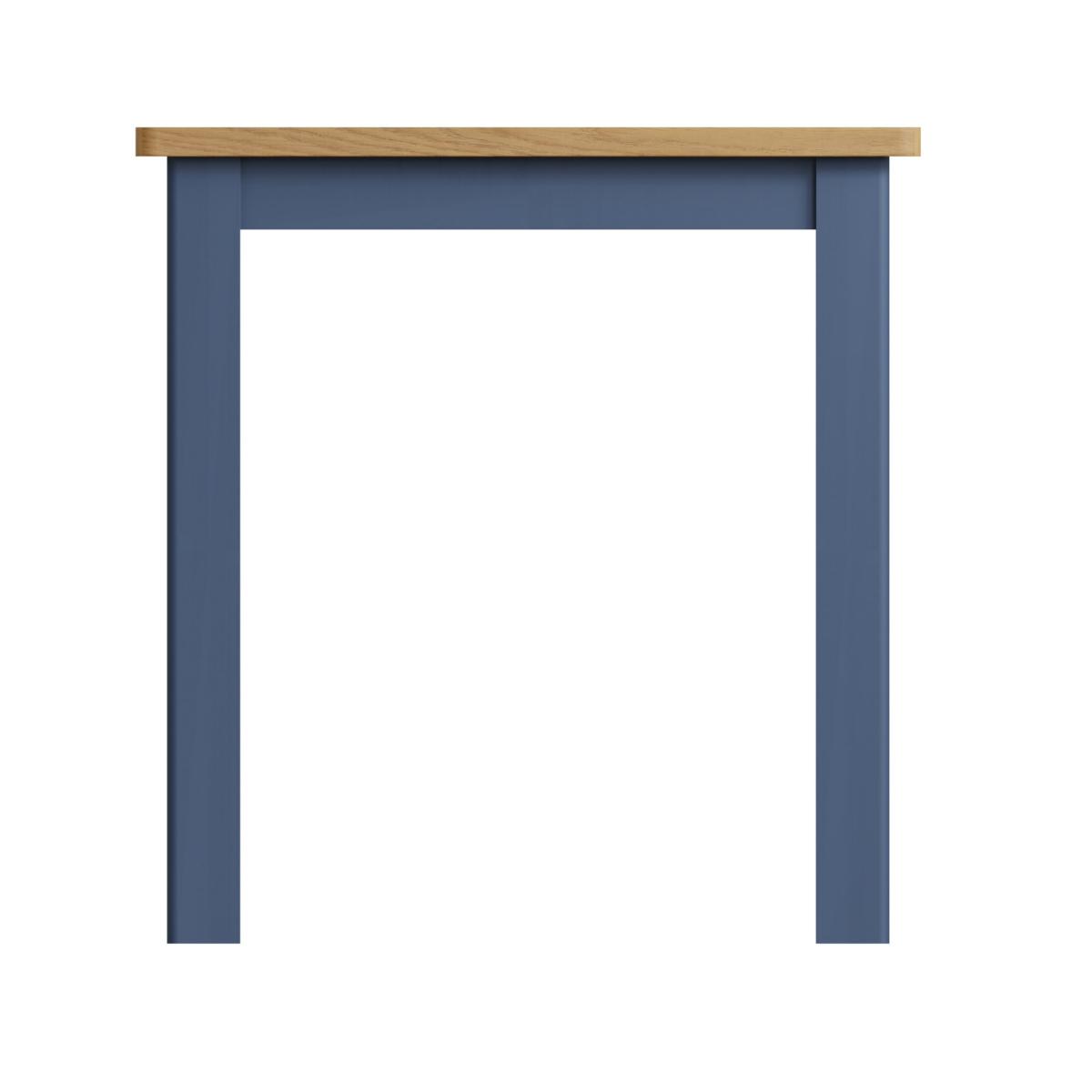 Ruskin 75cm Wood Dining Table - Blue – image 3