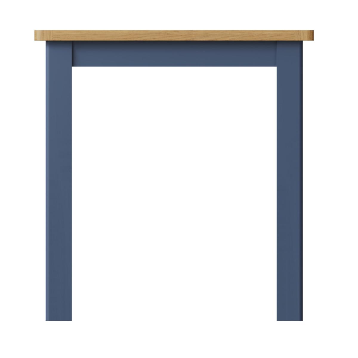 Ruskin 75cm Wood Dining Table - Blue – image 4