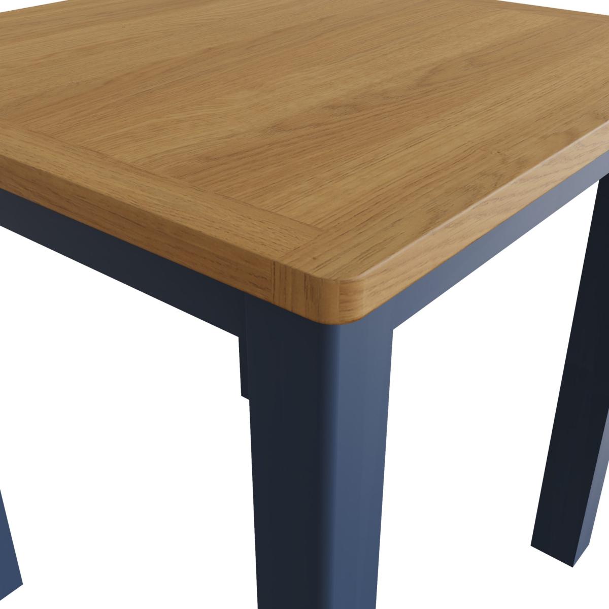 Ruskin 75cm Wood Dining Table - Blue – image 5