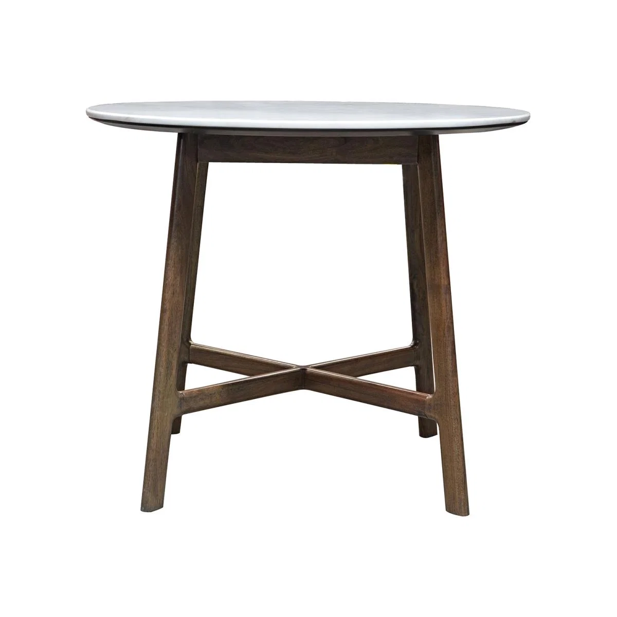 Badalonia 90cm Dark Acacia Wood Round Dining Table – image 1