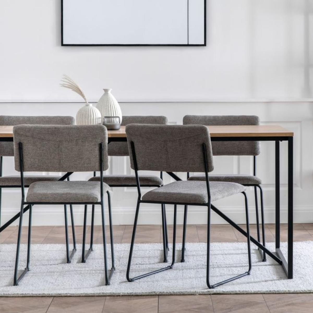 Henley 180cm Oak Veneer Dining Table - Natural – image 1