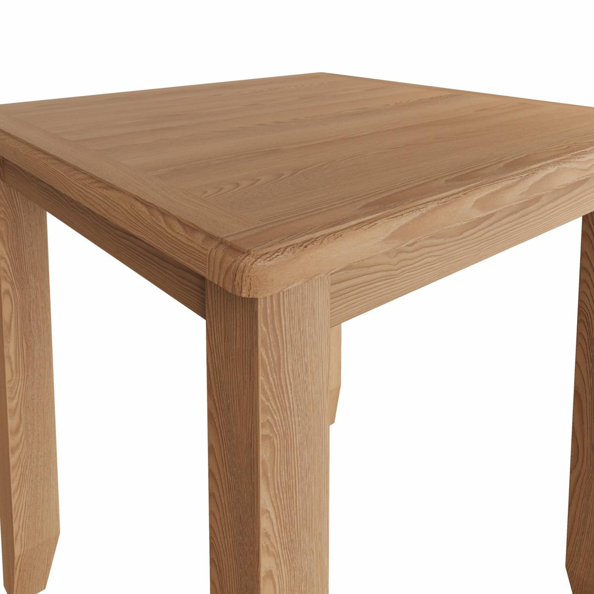 Galister 75cm Light Oak Fixed Top Dining Table – image 5