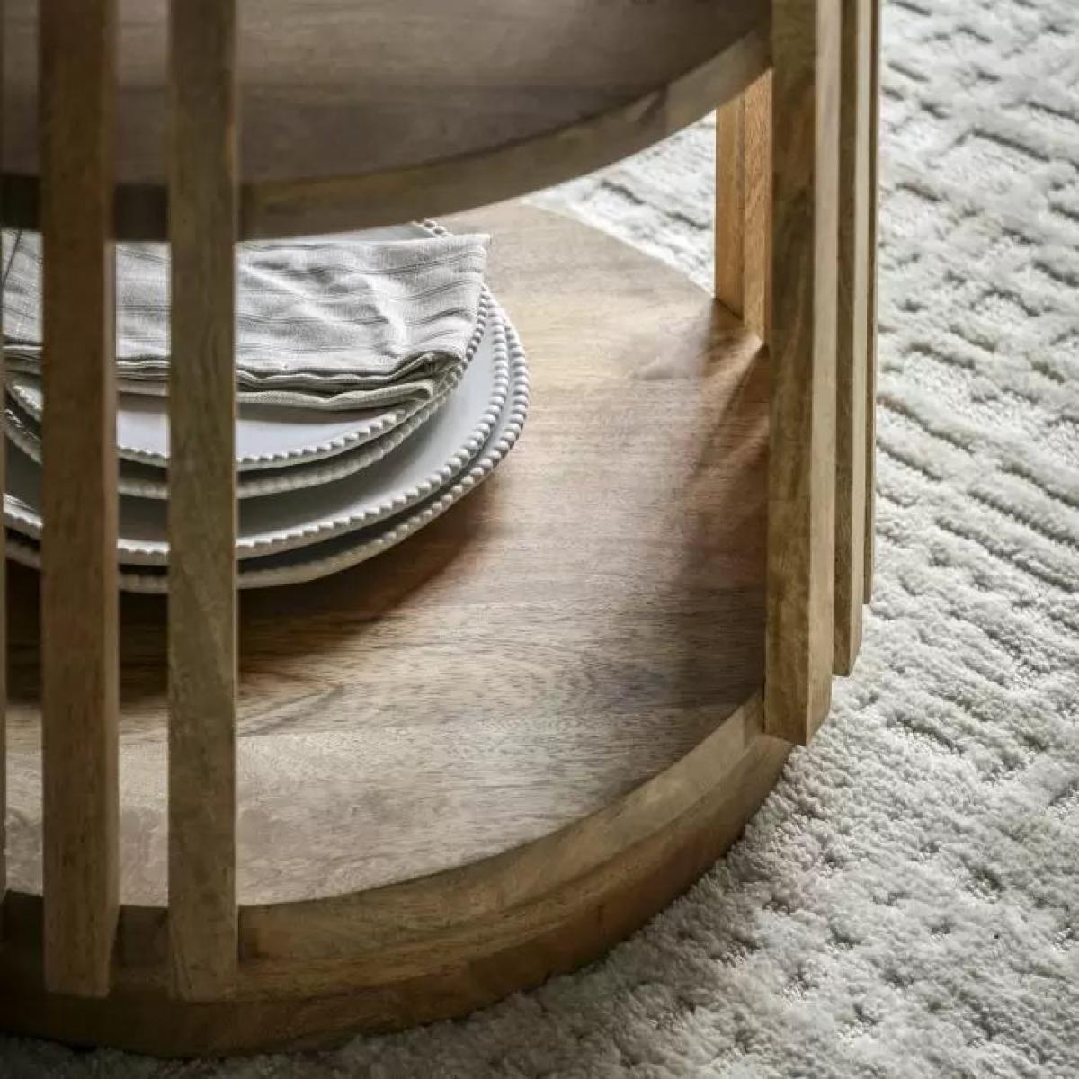 Voss 110cm Round Dining Table - Natural – image 2