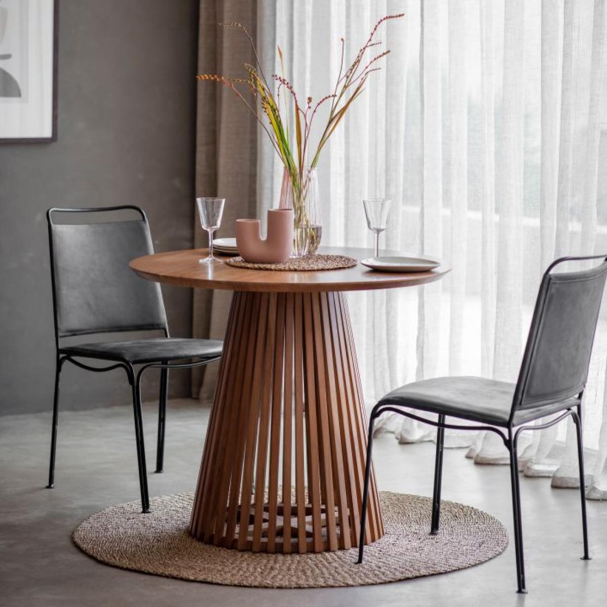 Brookland 90cm Acacia Wood Dining Table - Natural – image 1