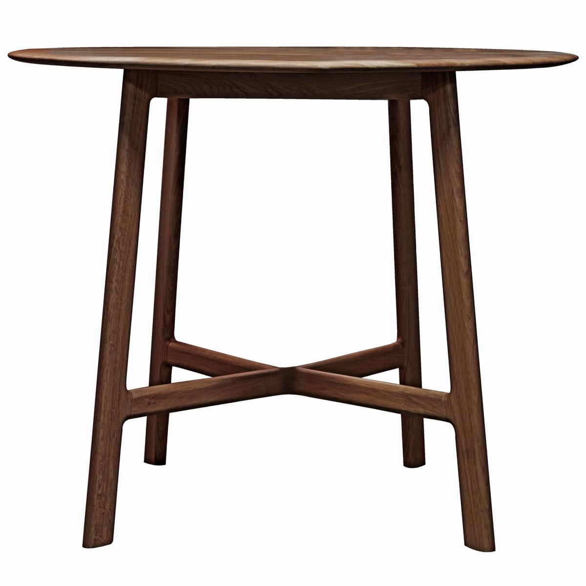 Maddison 100cm Dark Oak Round Dining Table – image 2