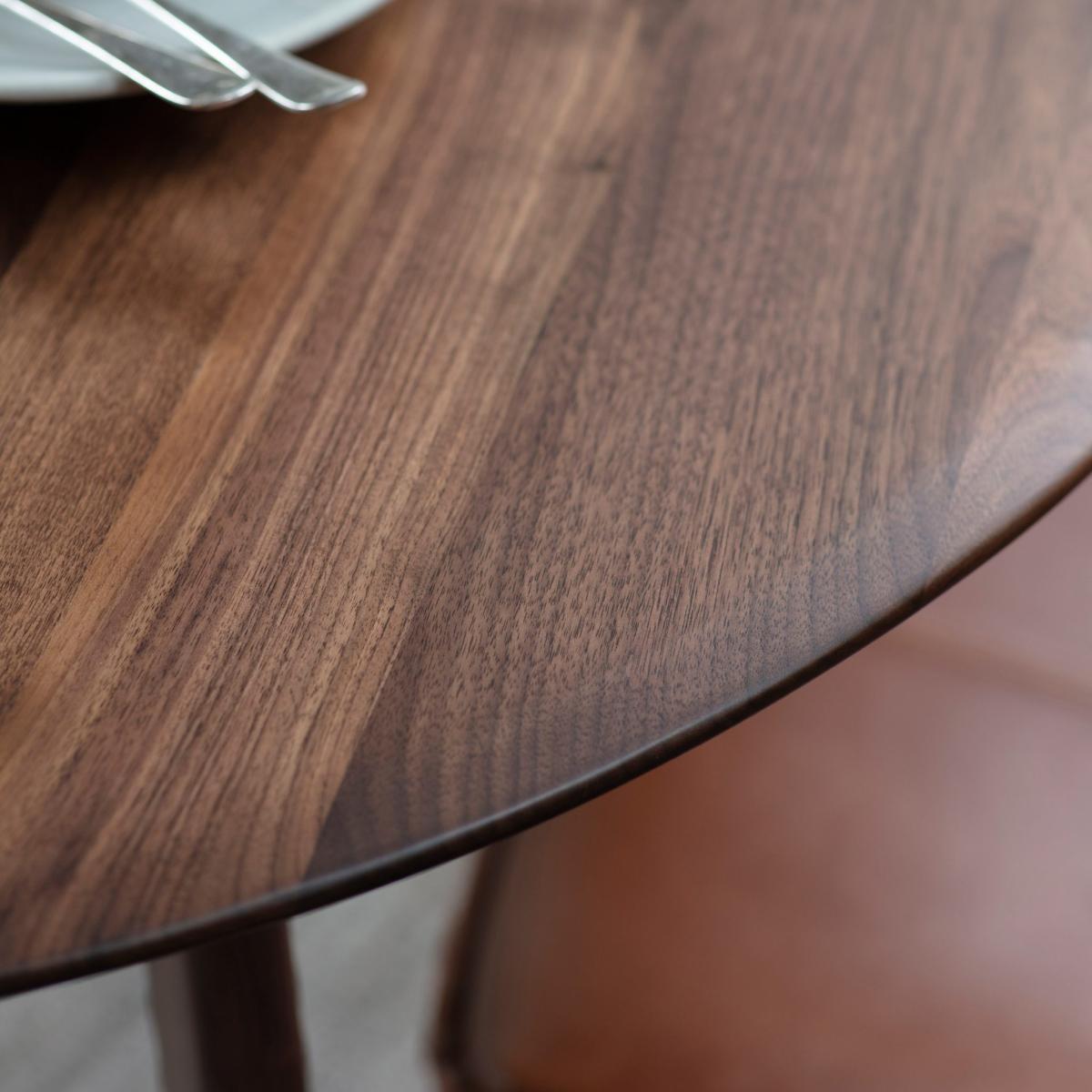 Maddison 100cm Dark Oak Round Dining Table – image 4