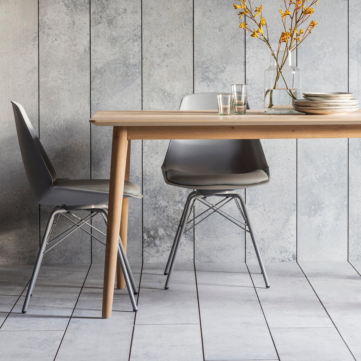 Milano 160cm Light Oak Dining Table – image 3