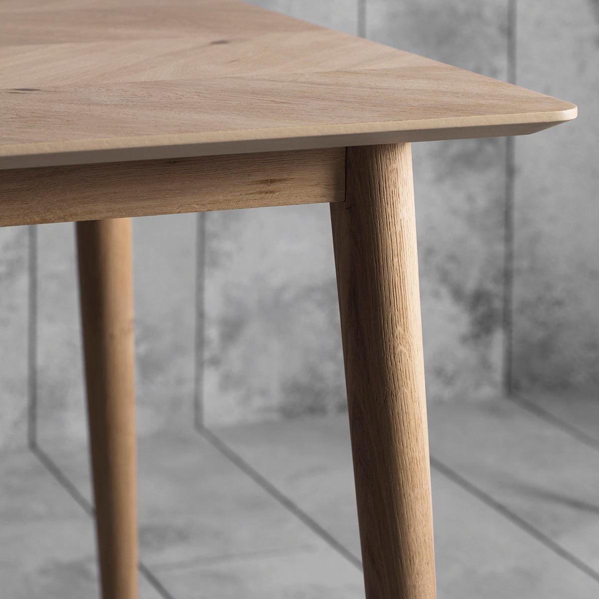 Milano 160cm Light Oak Dining Table – image 4