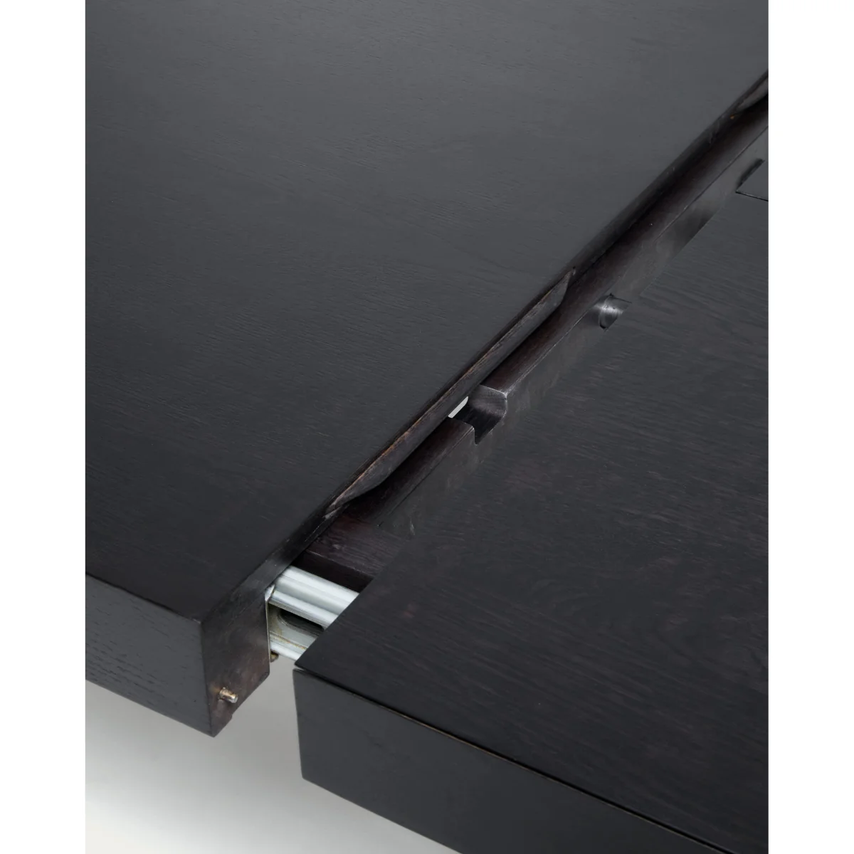 Erisia extendable table in solid oak wood with an ebonised finish 200 (280) x 100 cm FSC 100% – image 8