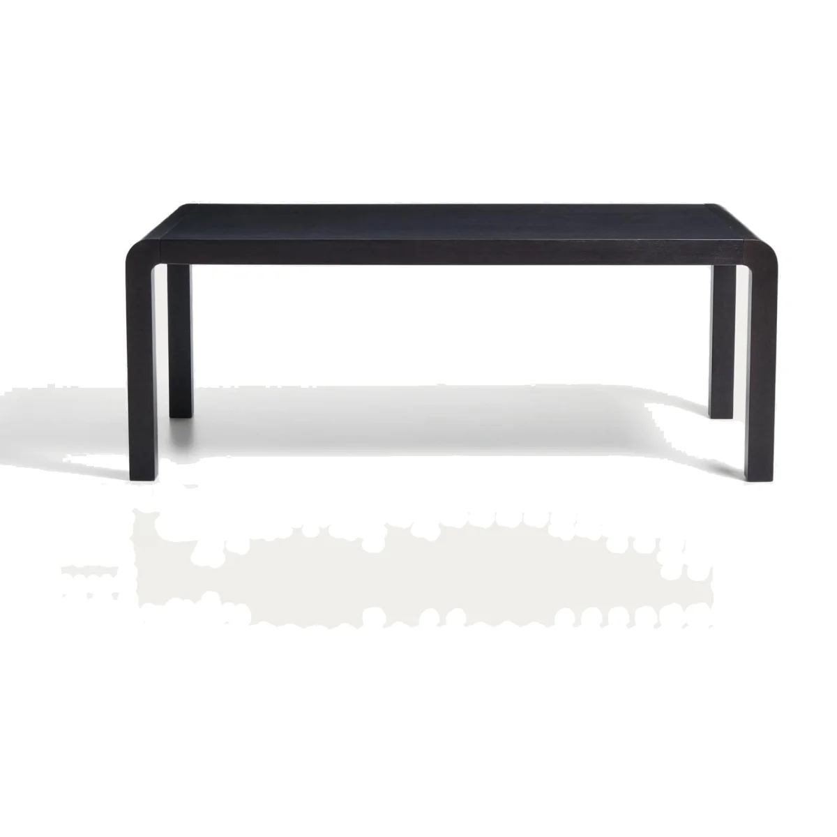 Erisia extendable table in solid oak wood with an ebonised finish 200 (280) x 100 cm FSC 100% – image 1