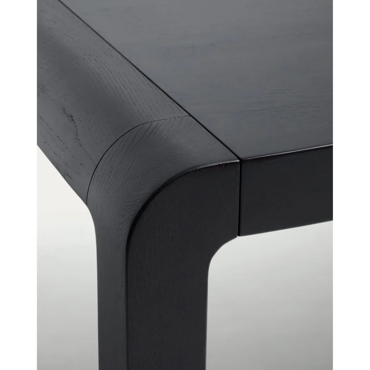 Erisia extendable table in solid oak wood with an ebonized finish 180 (230) x 90 cm FSC 100% – image 3