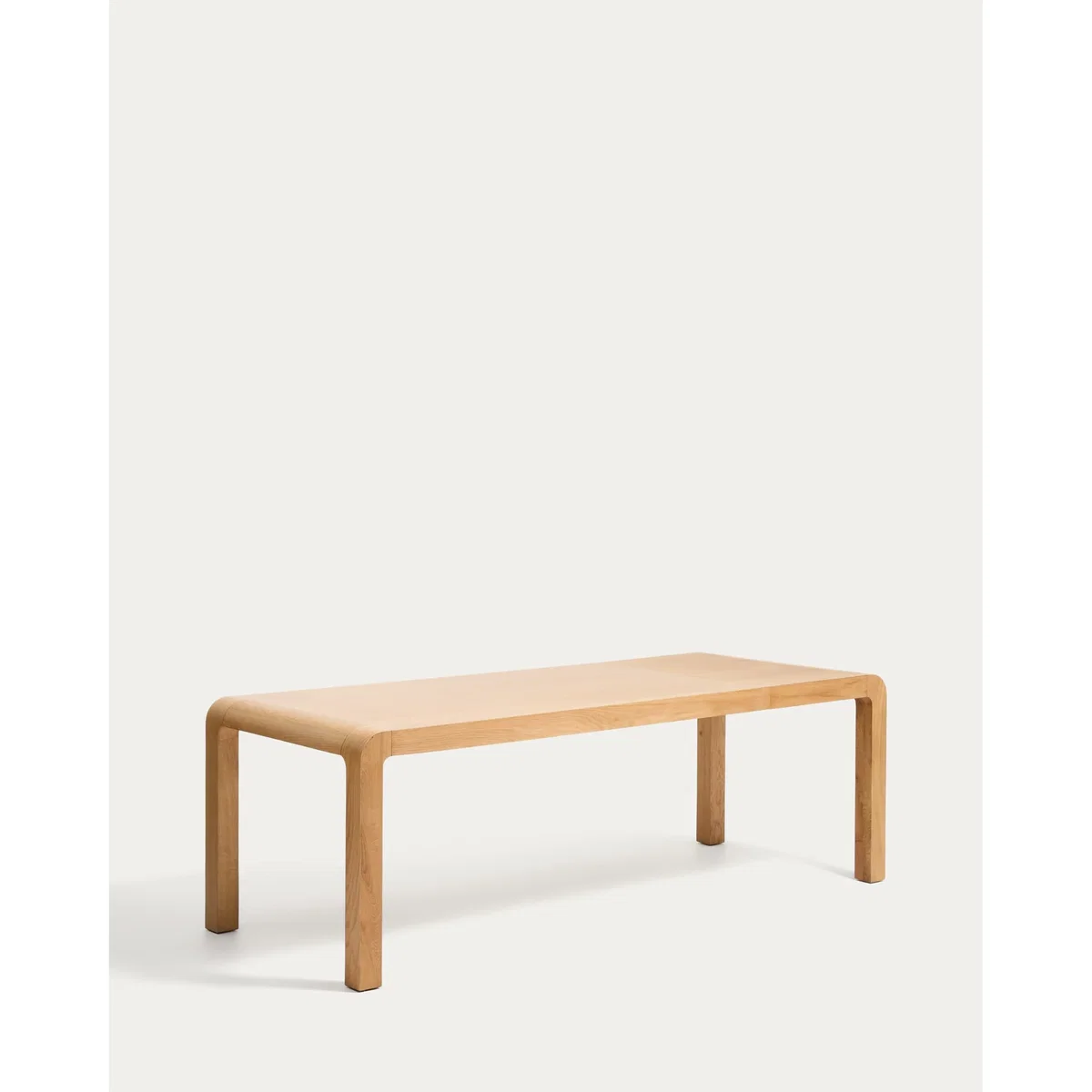 Erisia extendable table in solid oak wood with a natural tone finish 180 (230) x 90 cm FSC 100% – image 8