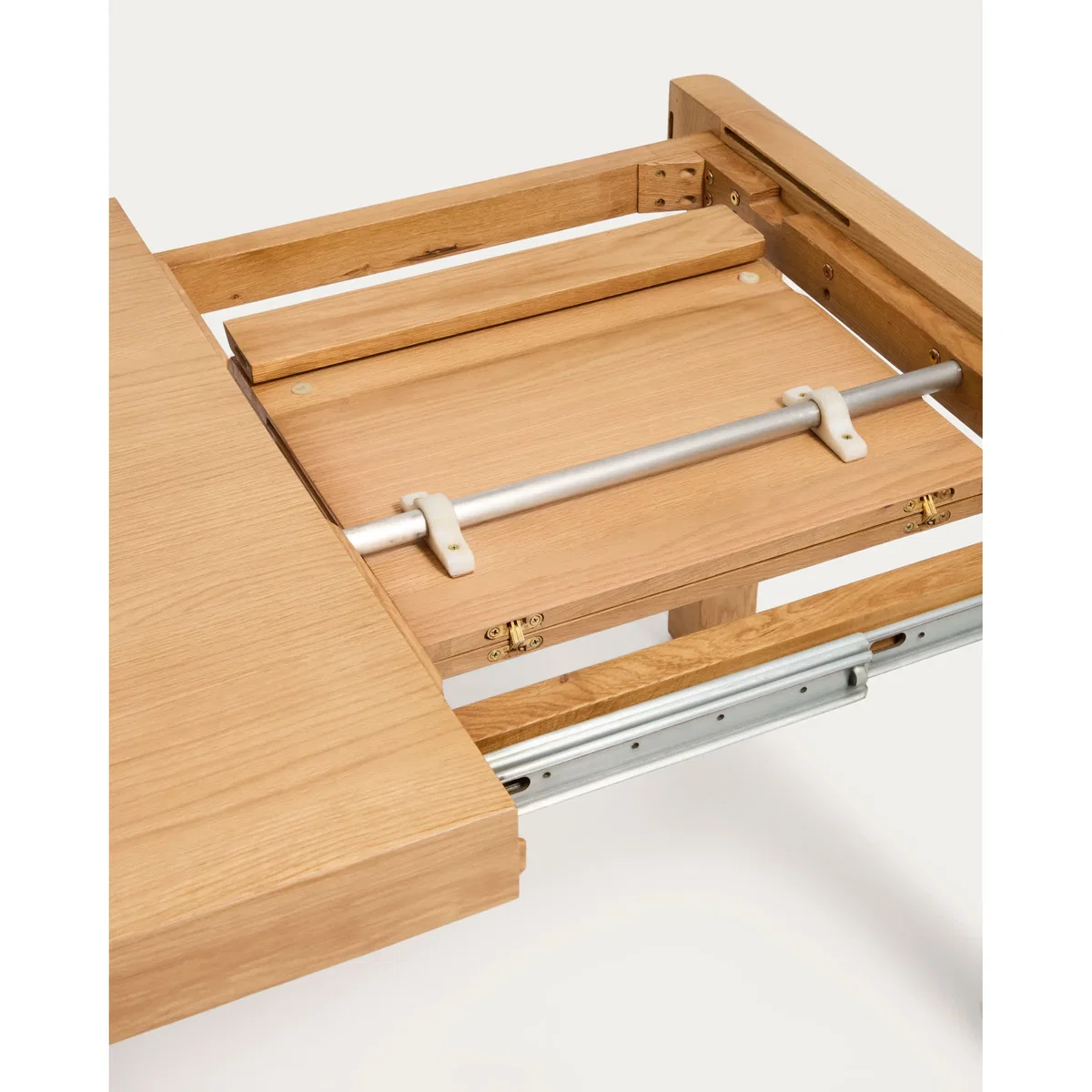 Erisia extendable table in solid oak wood with a natural tone finish 180 (230) x 90 cm FSC 100% – image 10