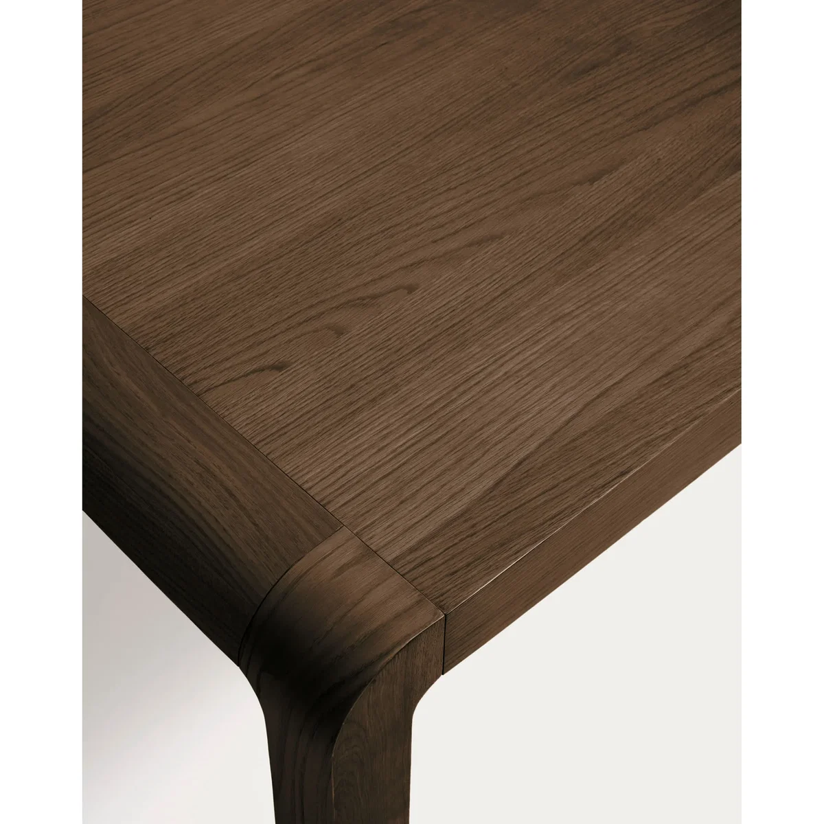 Erisia extendable table in solid oak wood with a dark walnut tone finish 180 (230) x 90 cm FSC 100% – image 2