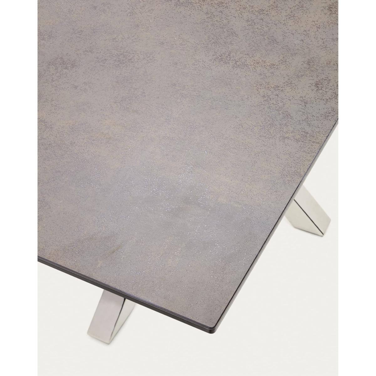 Argo table 180x100, Stain Steel Porcelain Iron Moss – image 2
