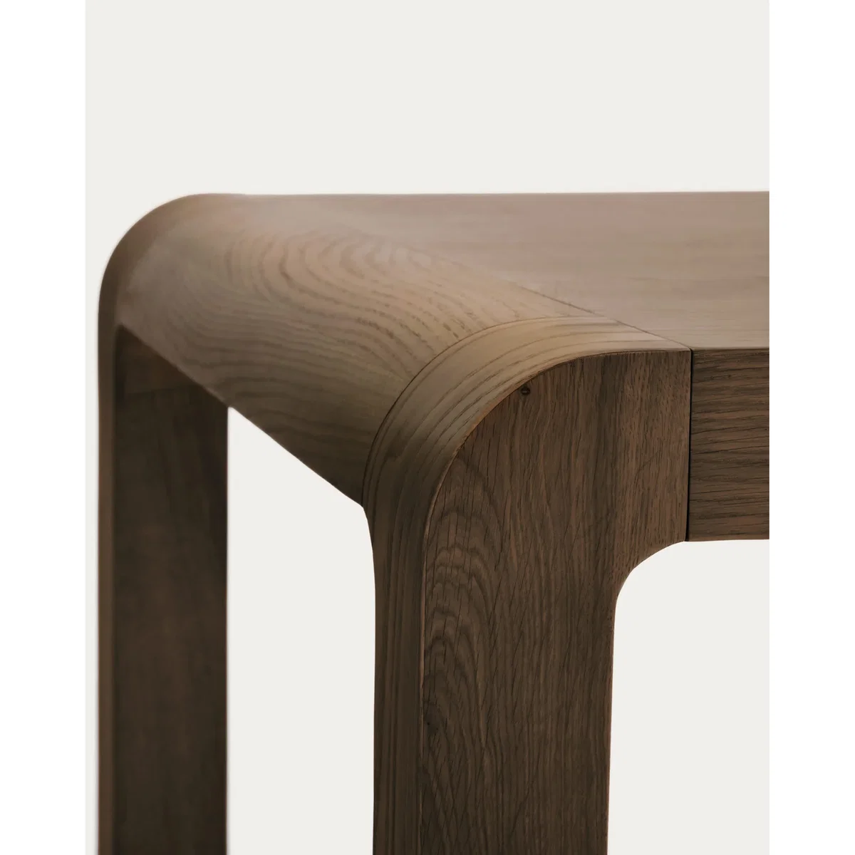 Erisia extendable table in solid oak wood with a dark walnut tone finish 200 (280) x 100 cm FSC 100% – image 3