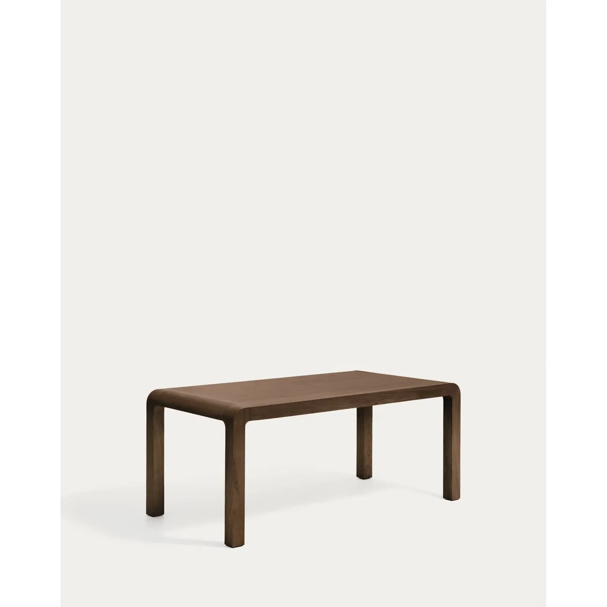 Erisia extendable table in solid oak wood with a dark walnut tone finish 200 (280) x 100 cm FSC 100% – image 4