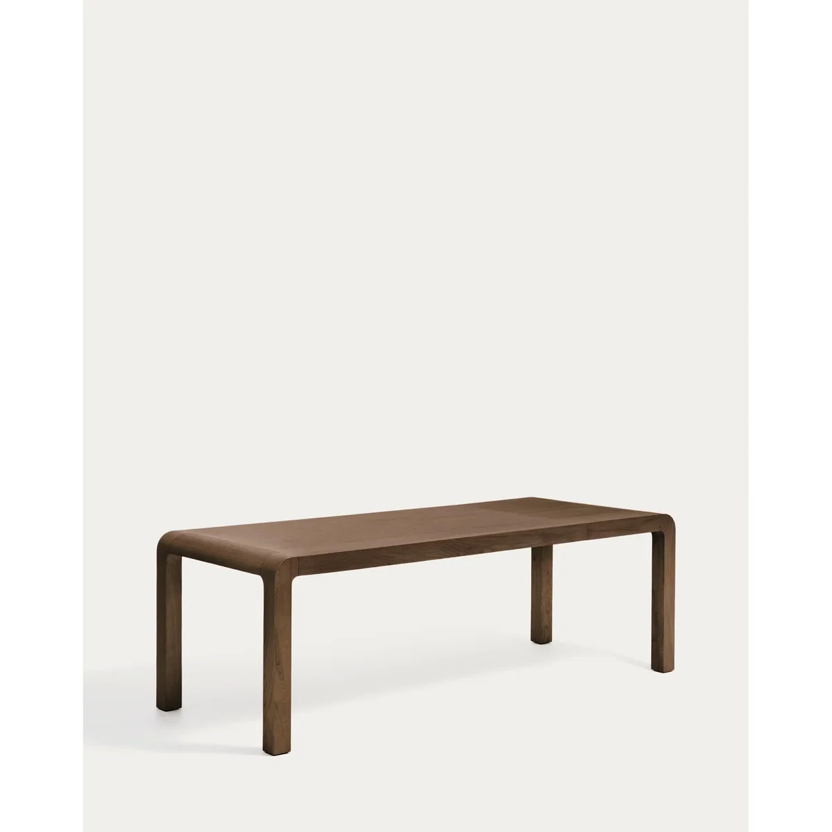 Erisia extendable table in solid oak wood with a dark walnut tone finish 200 (280) x 100 cm FSC 100% – image 8