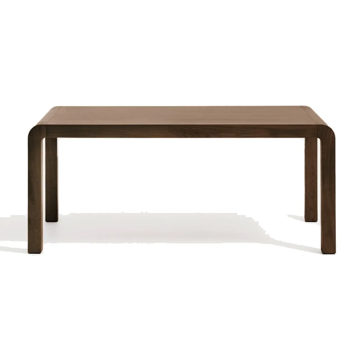 Erisia extendable table in solid oak wood with a dark walnut tone finish 200 (280) x 100 cm FSC 100% – image 1