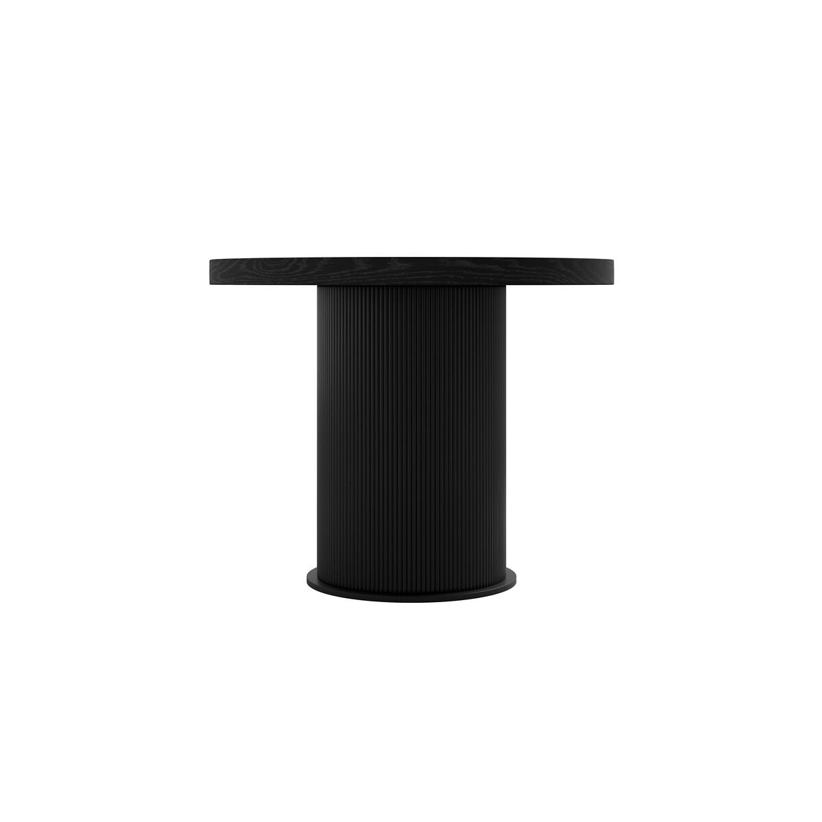 Asa Oval Japandi Ash Wood Dining Table with Ribbed Pedestal Base – image 3