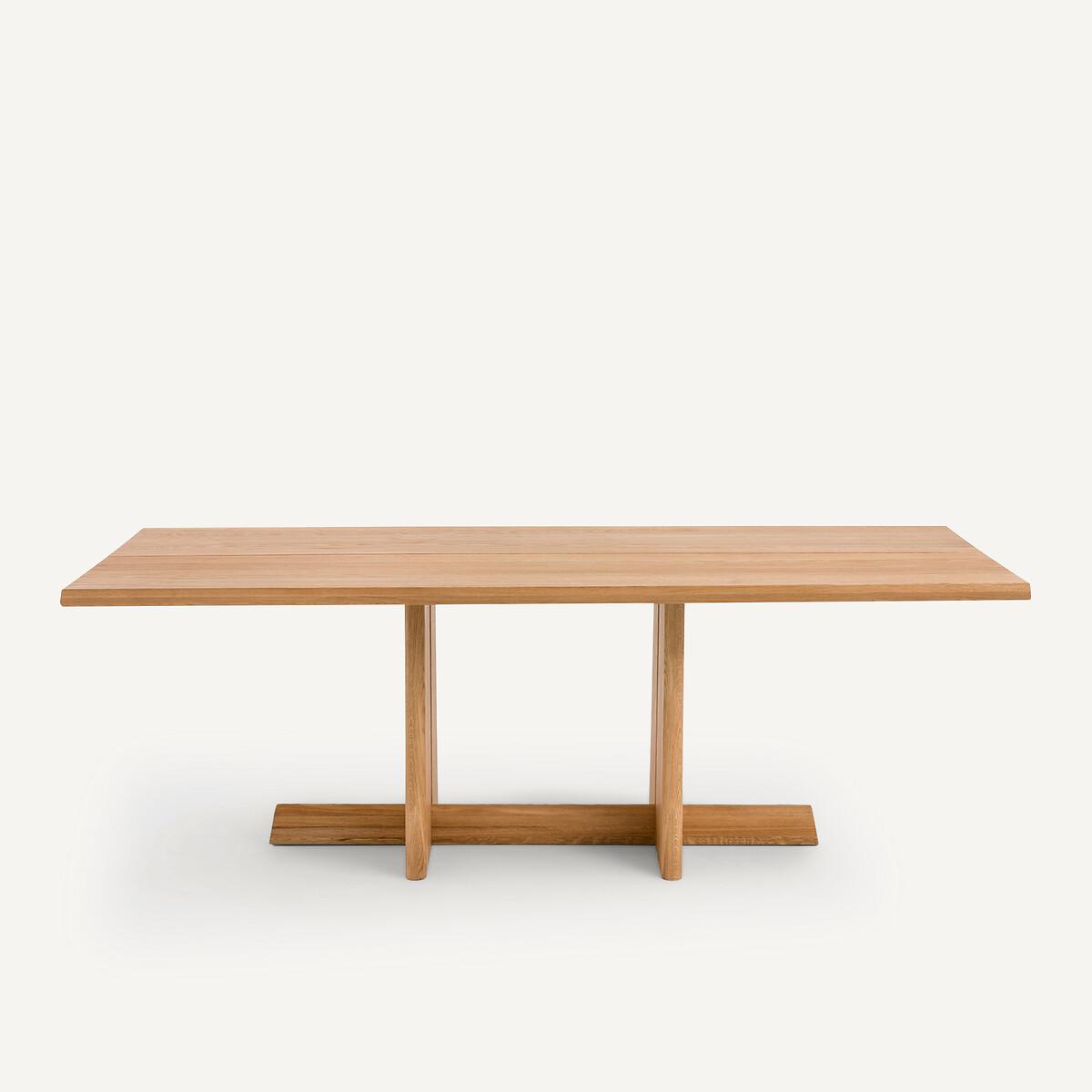 Boecy Veneer and Sanded Solid Oak Dining Table – image 2