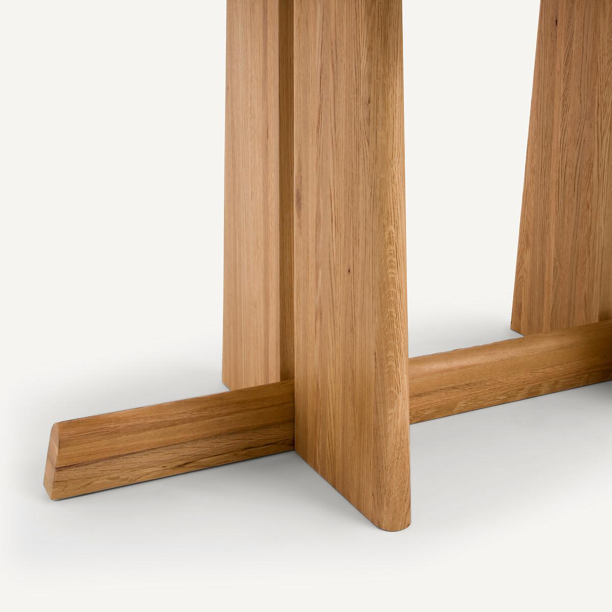 Boecy Veneer and Sanded Solid Oak Dining Table – image 5