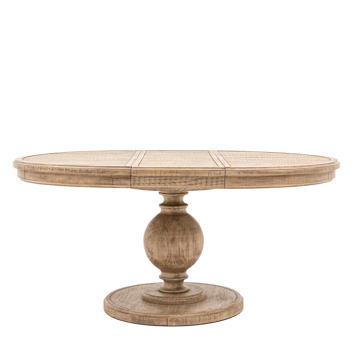 Vinton American Pine Oval Extendable Farmhouse Dining Table (Seats 8) – image 3