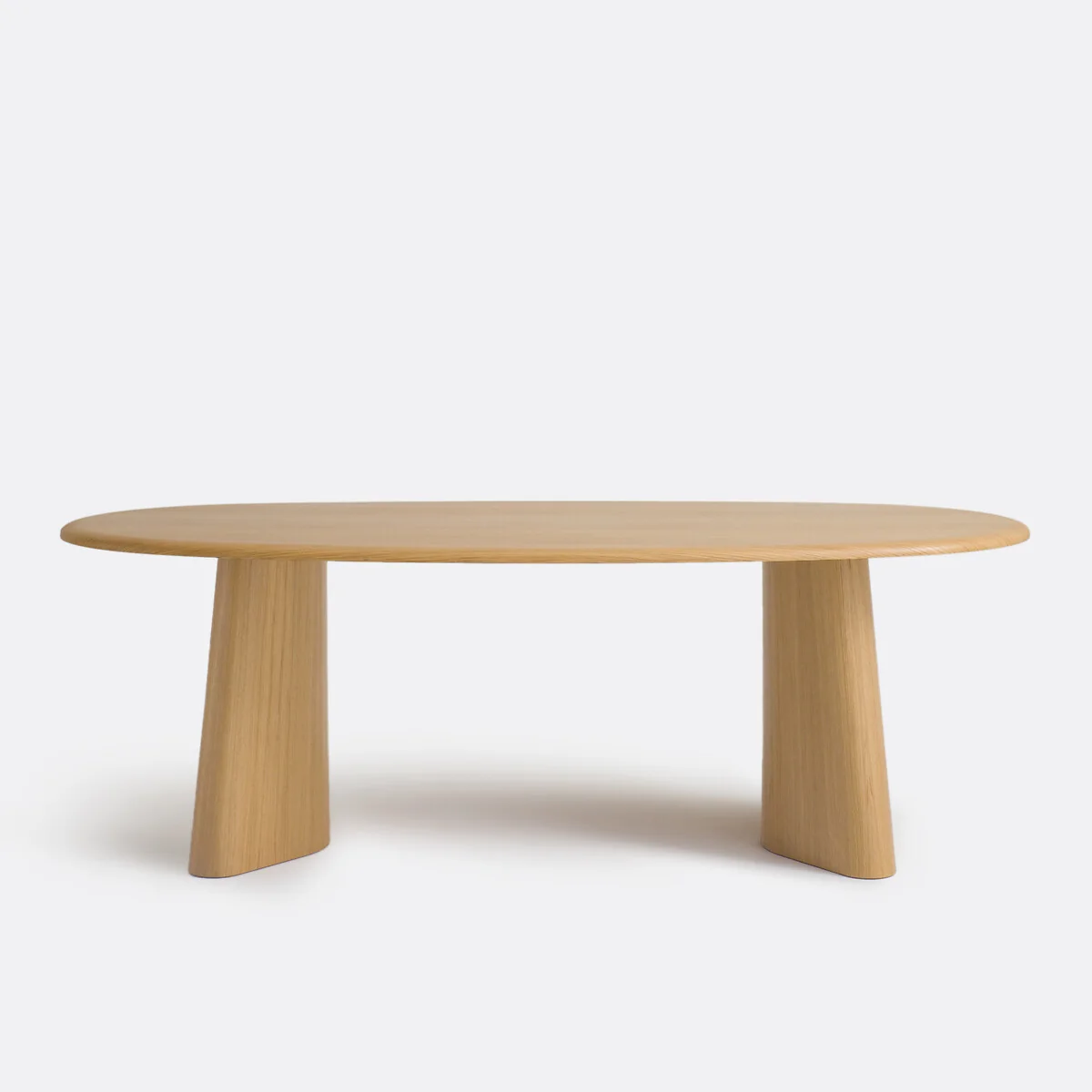 William 6-8 Seater Oval Dining Table in Oak Veneer – image 3