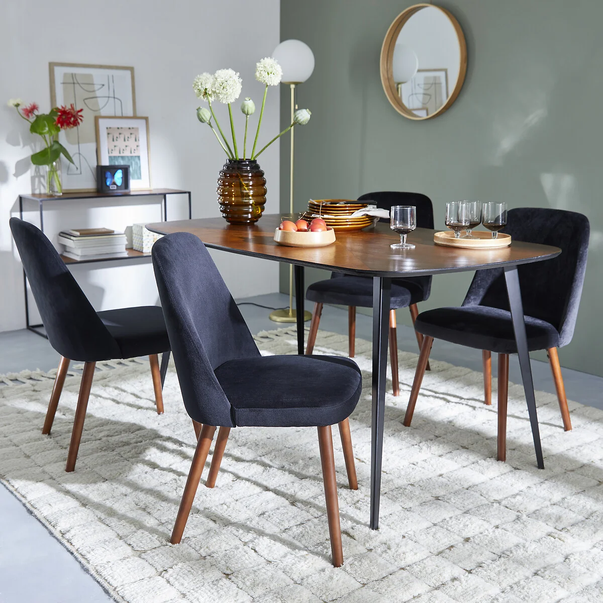 Watford 6-Seater Dining Table with Vintage Marquetry – image 2