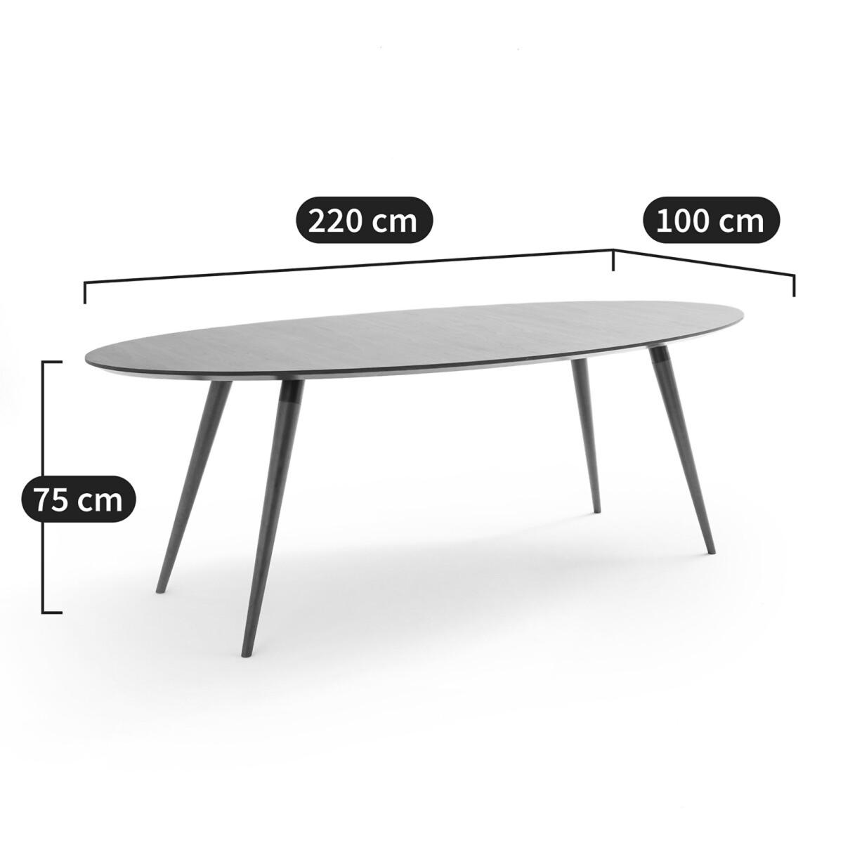 Watford Walnut Elliptical Dining Table (Seats 6-8) – image 9