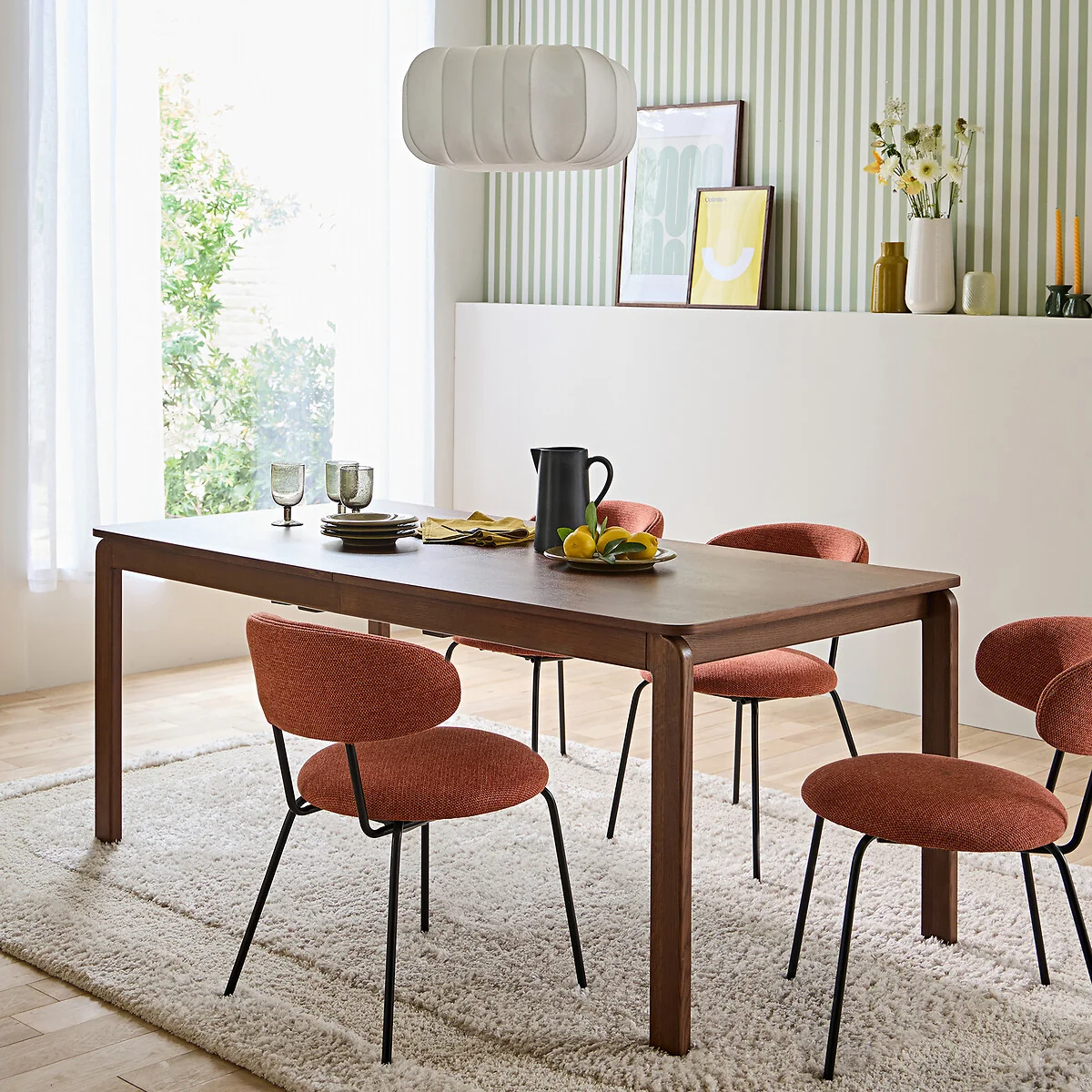 Talet 6-8 Seater Extending Dining Table in Walnut Veneer – image 2