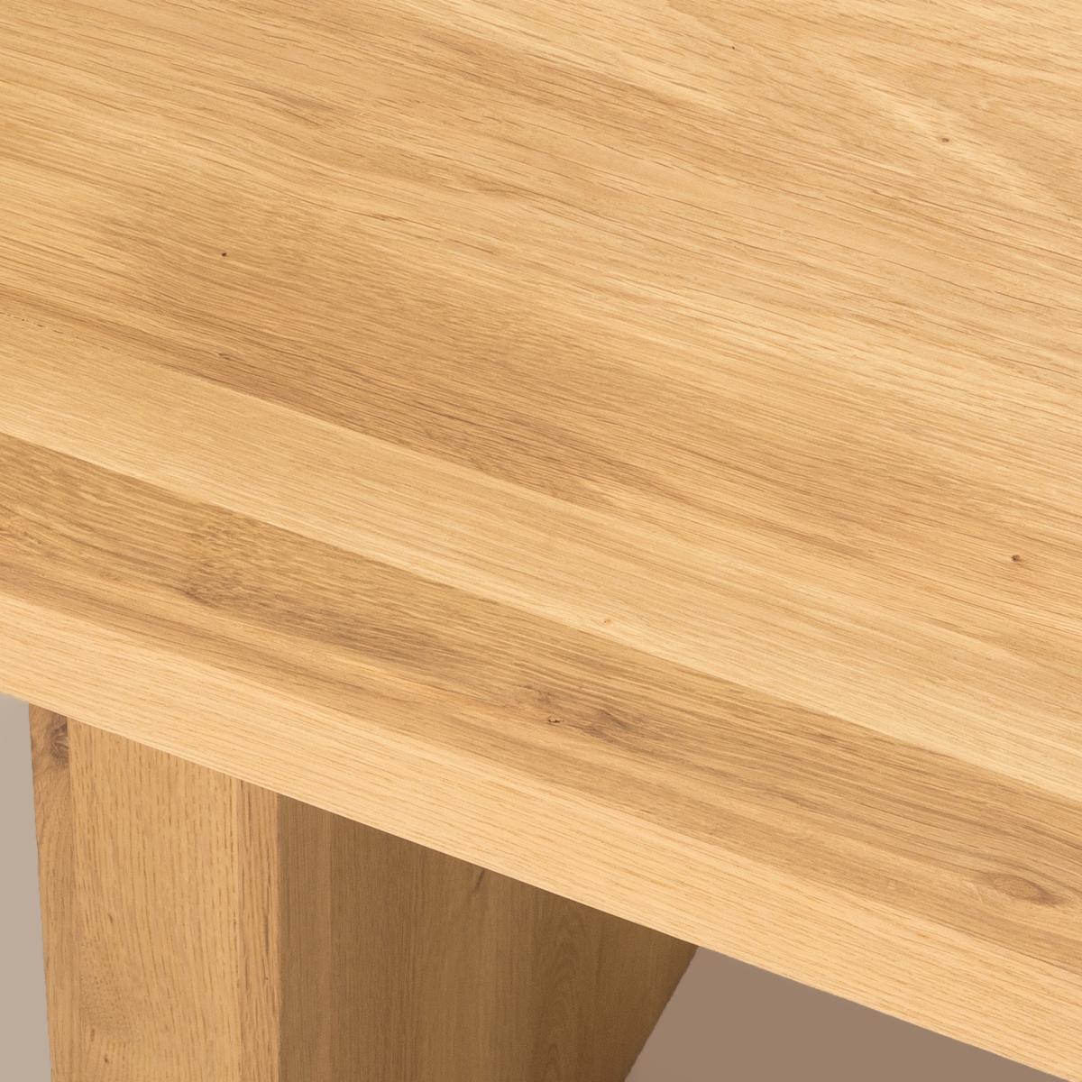 Vova Solid Oak Dining Table, Seats 6/8 – image 4