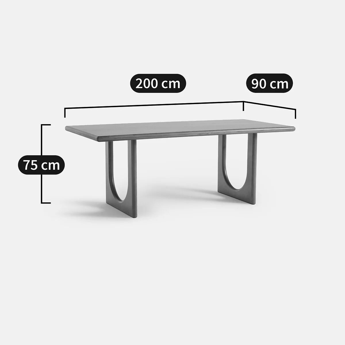 Douve 6-8 Seater Dining Table in Walnut Veneer – image 8