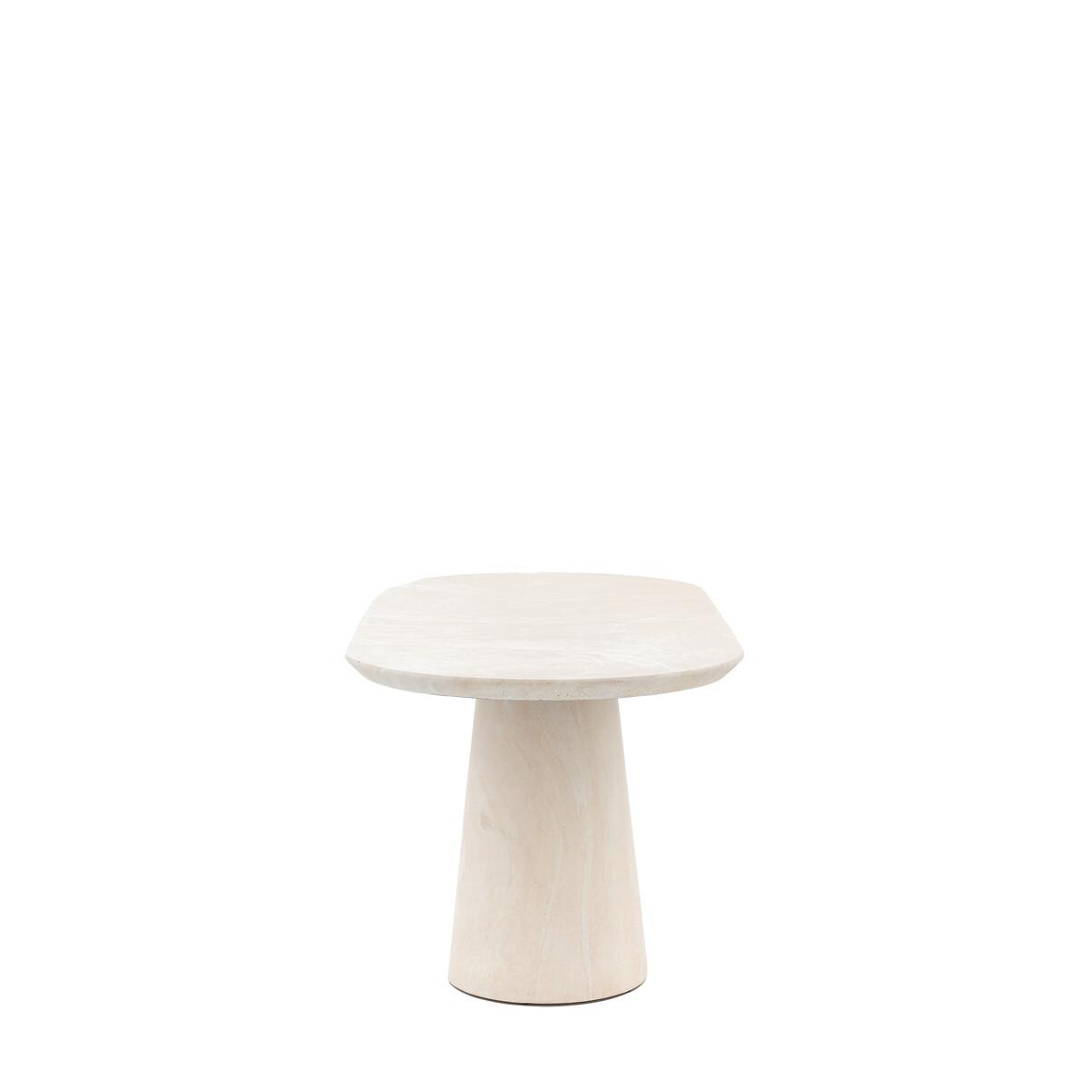 Pellan Oval Travertine Finish Dining Table (Seats 6) – image 6