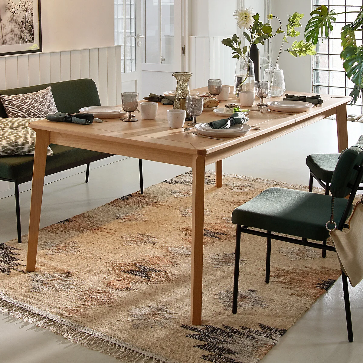 Pully 6-10 Seater Extending Dining Table in Oak Veneer – image 3
