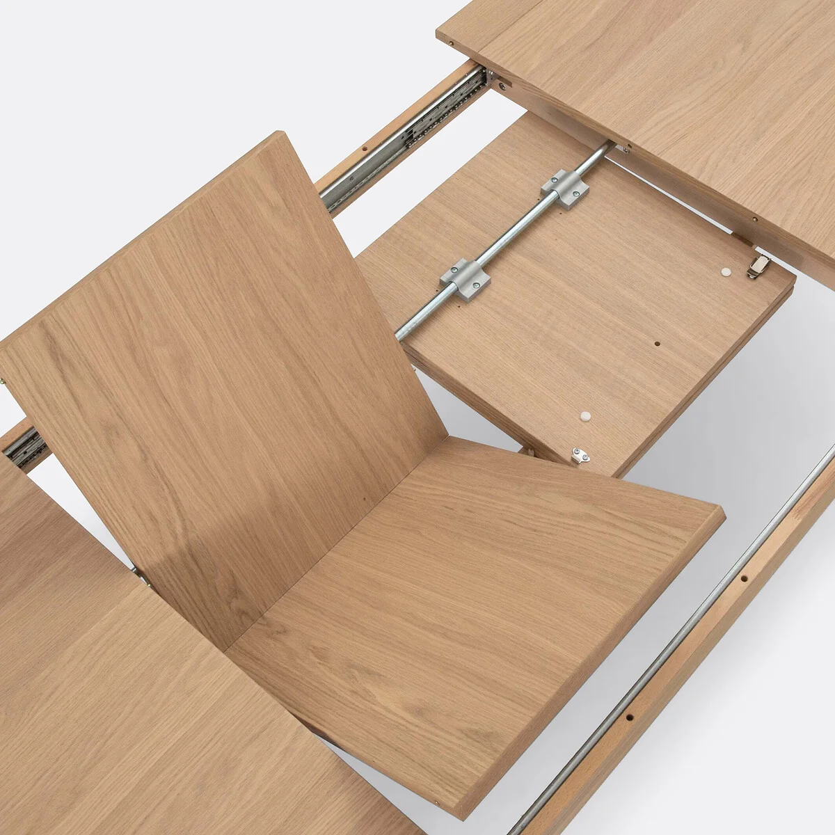 Pully 6-10 Seater Extending Dining Table in Oak Veneer – image 7