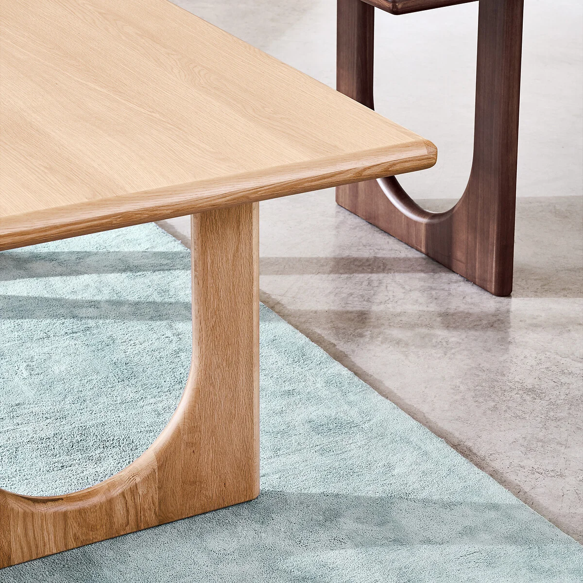 Douve 6-8 Seater Rectangular Dining Table in Oak and Veneer – image 2