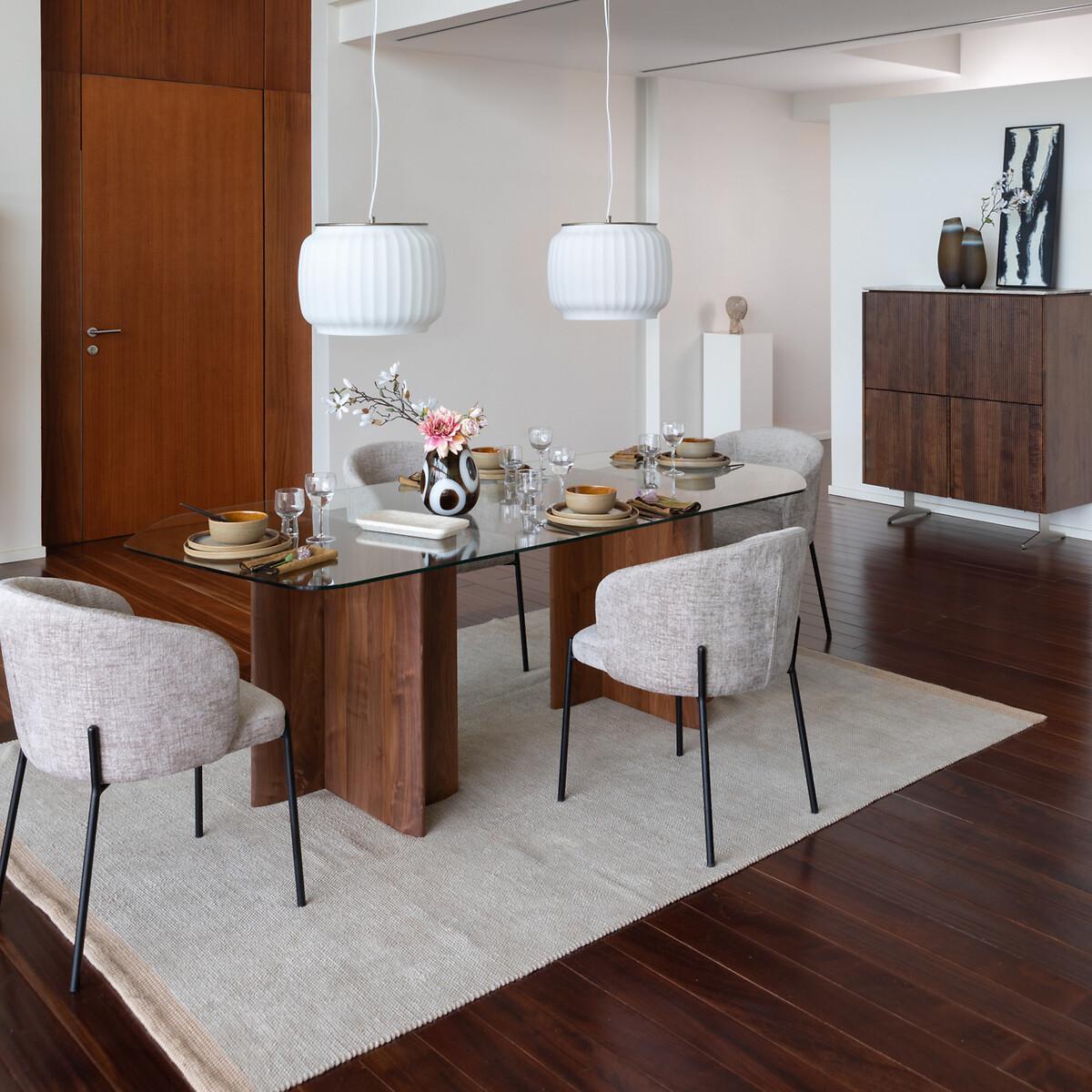 Nella Linoleum & Walnut Dining Table (Seats 6-8) – image 6
