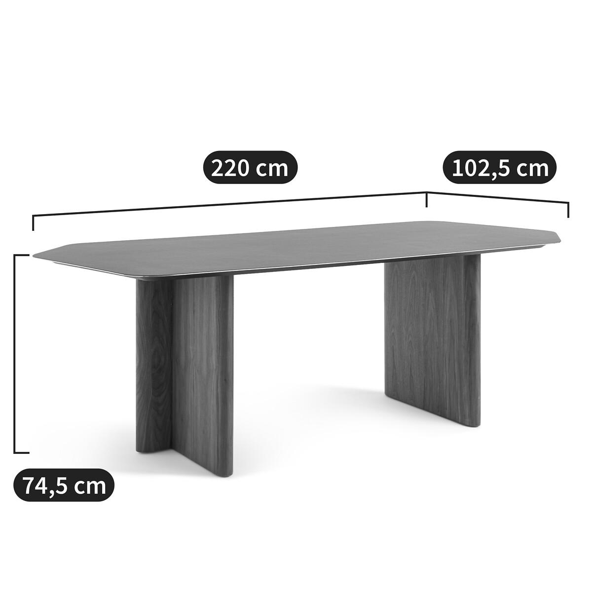 Nella Linoleum & Walnut Dining Table (Seats 6-8) – image 7
