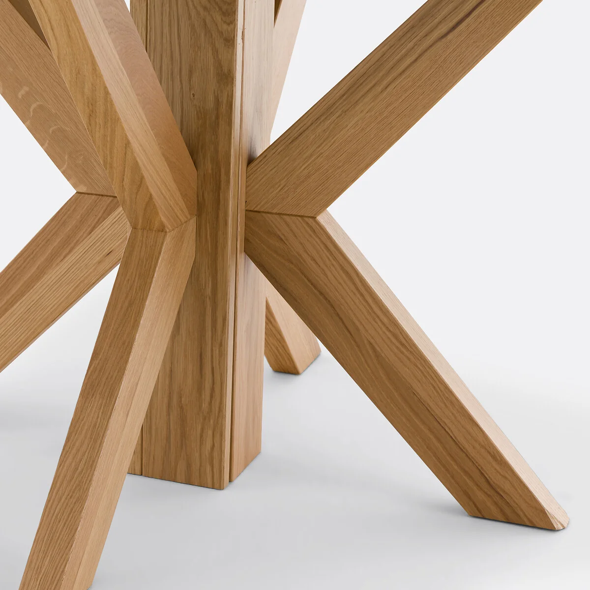 Gosling 6-12 Seater Round Extending Dining Table in Oak and Veneer – image 10