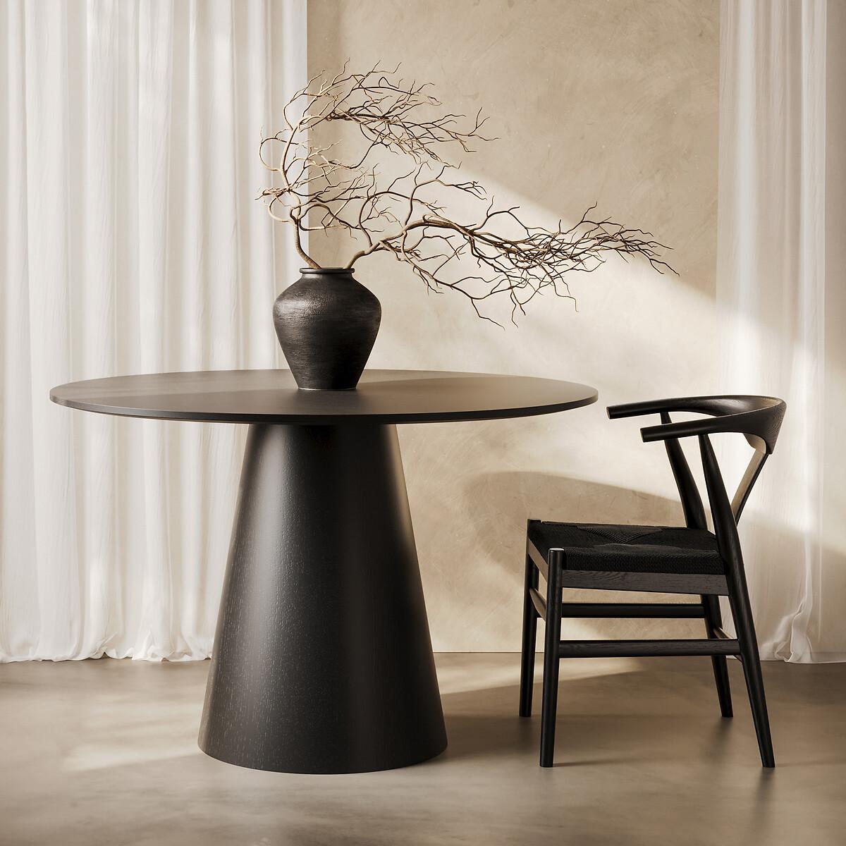 Carlina Round Wood Dining Table with Flared Pedestal Base (Seats 4) – image 1