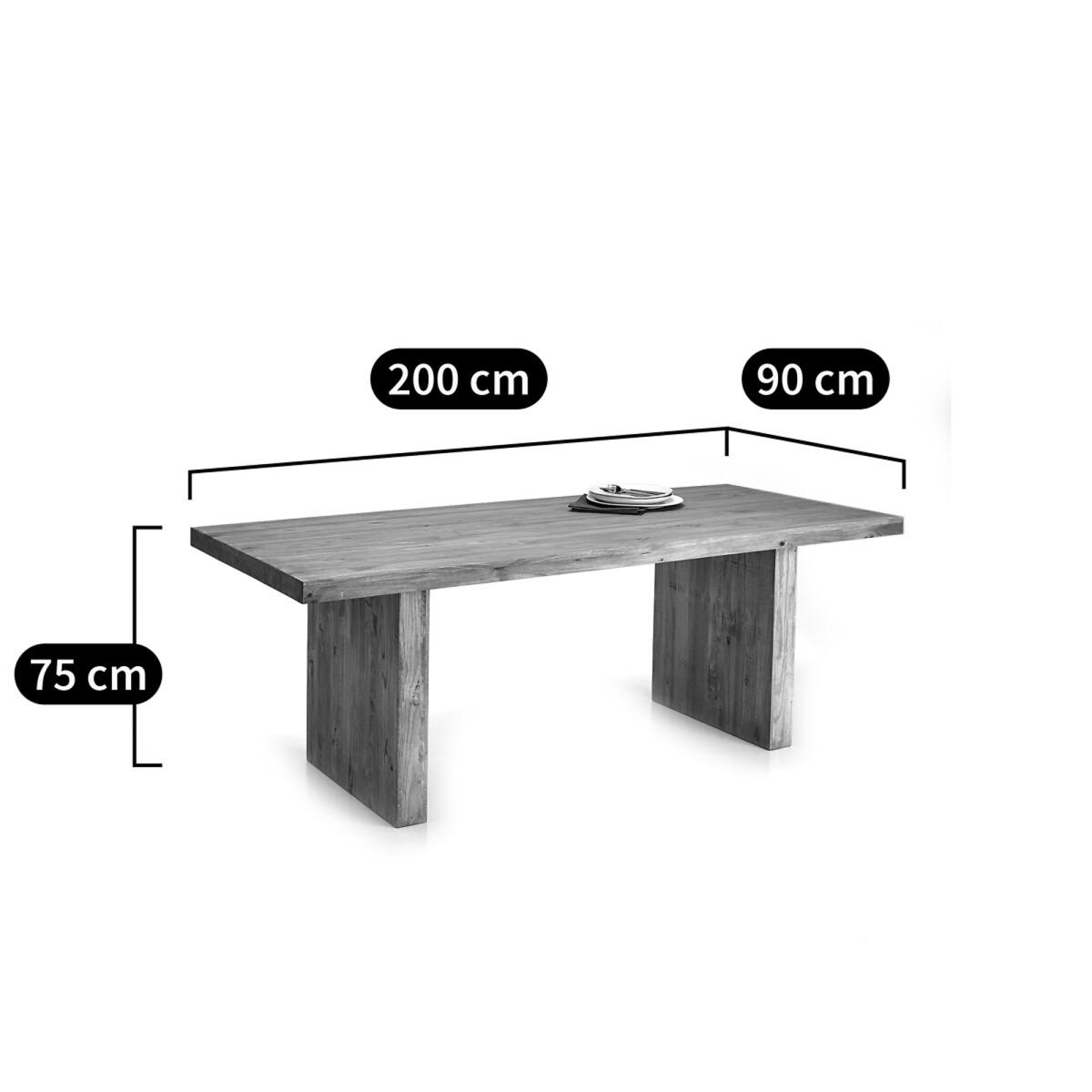 Malu Rectangular Pine Dining Table (Seats 6-8) – image 10