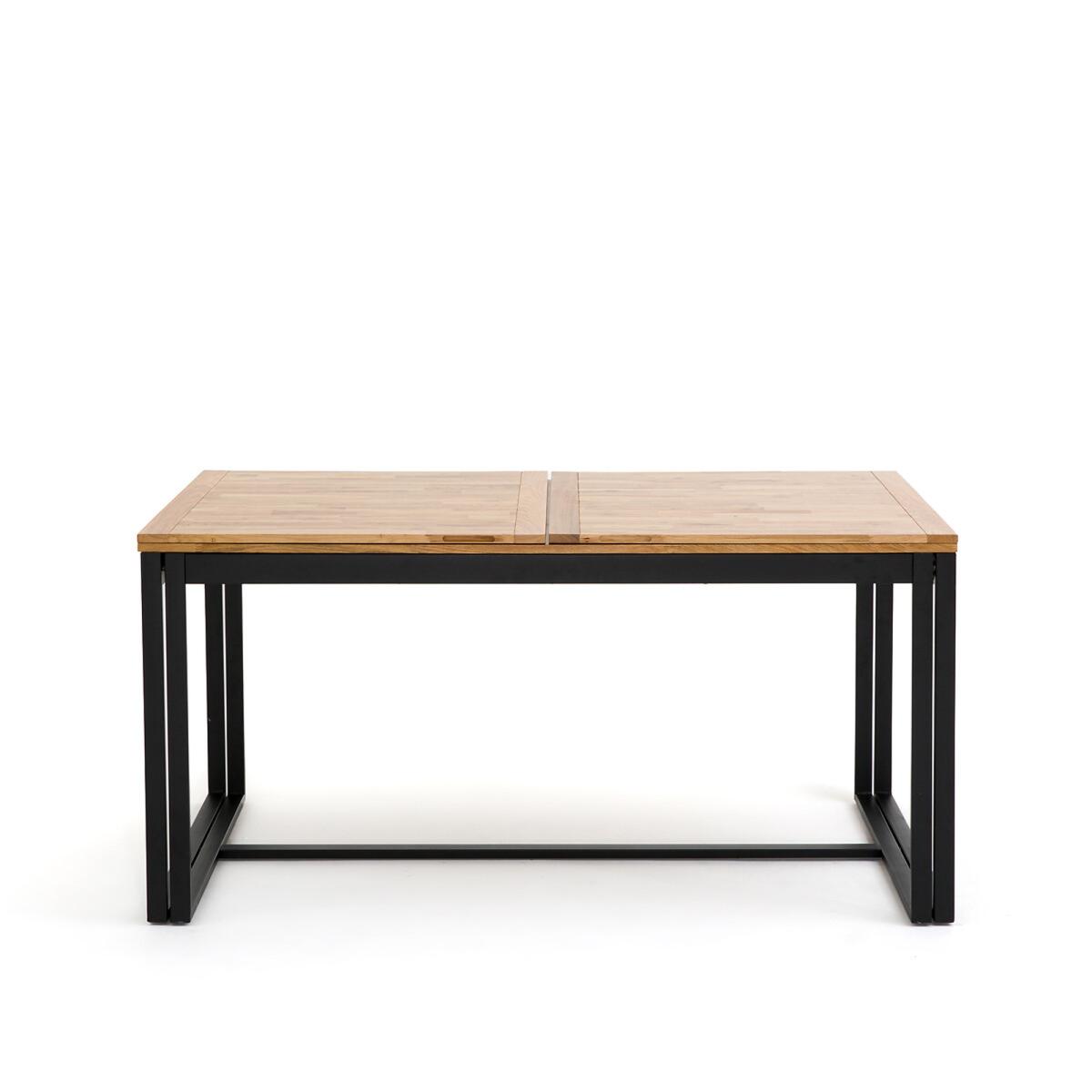 Hiba Extendable Table in Oak and Steel, Seats 6-10 – image 2
