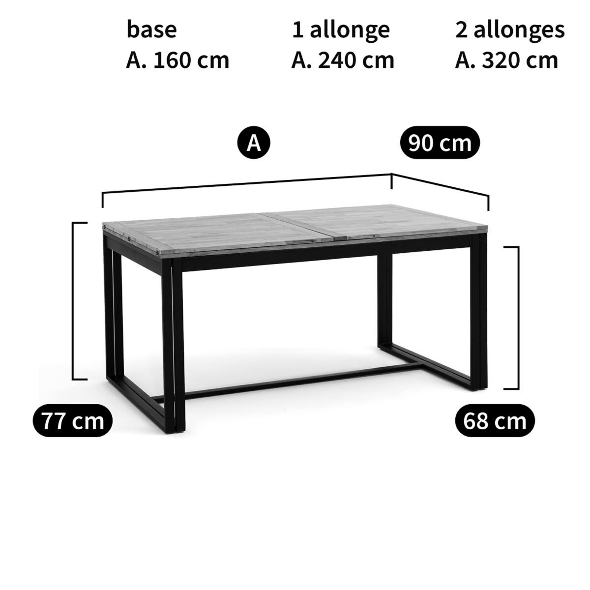 Hiba Extendable Table in Oak and Steel, Seats 6-10 – image 7